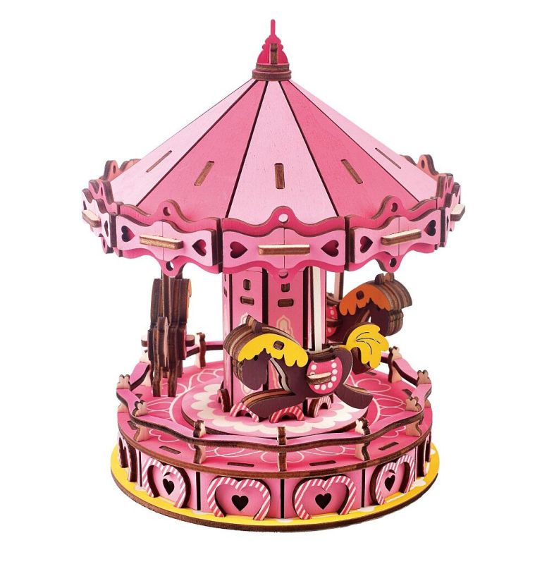 Woodcraft Dřevěné 3D puzzle Kolotoč RAPPA