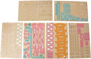 Woodcraft Dřevěné 3D puzzle Ruské kolo pastelové RAPPA