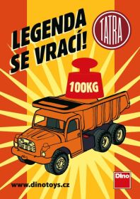 Auto Tatra 148 oranžová plastová DINO Toys