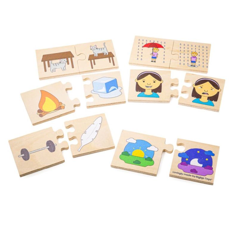 Bigjigs Toys Didaktické puzzle Protiklady RAPPA