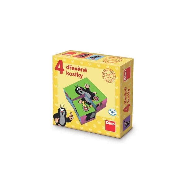 Kubus KRTEK 4 kostky DINO Toys