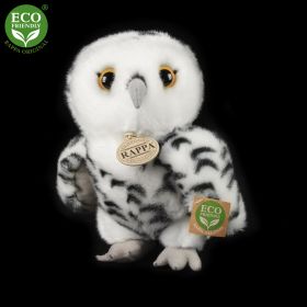 Plyšová sova bílá 25 cm ECO-FRIENDLY RAPPA