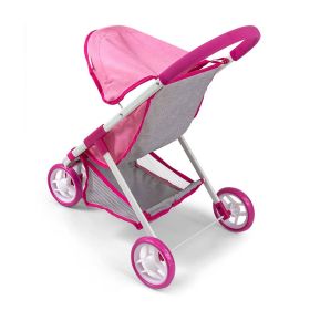 Dětský golfový kočárek pro panenky Milly Mally Susie Prestige Pink