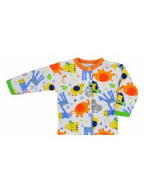 Kojenecký kabátek Bobas Fashion Zoo oranžový | 74 (6-9m)