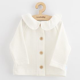 Kojenecký kabátek na knoflíky New Baby Luxury clothing Laura bílý | 56 (0-3m), 62 (3-6m), 68 (4-6m), 74 (6-9m), 80 (9-12m), 86 (12-18m), 92 (18-24m)