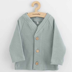Kojenecký kabátek na knoflíky New Baby Luxury clothing Oliver šedý Šedá | 56 (0-3m), 62 (3-6m), 68 (4-6m), 74 (6-9m), 80 (9-12m), 86 (12-18m), 92 (18-24m)
