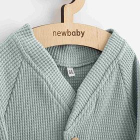 Kojenecký kabátek na knoflíky New Baby Luxury clothing Oliver šedý Šedá