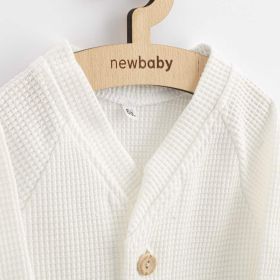 Kojenecký kabátek na knoflíky New Baby Luxury clothing Oliver bílý