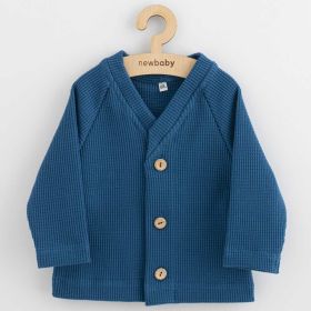 Kojenecký kabátek na knoflíky New Baby Luxury clothing Oliver modrý | 56 (0-3m), 62 (3-6m), 68 (4-6m), 74 (6-9m), 80 (9-12m), 86 (12-18m), 92 (18-24m)