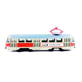 Kovová retro tramvaj 16 cm VYSOKÉ TATRY RAPPA