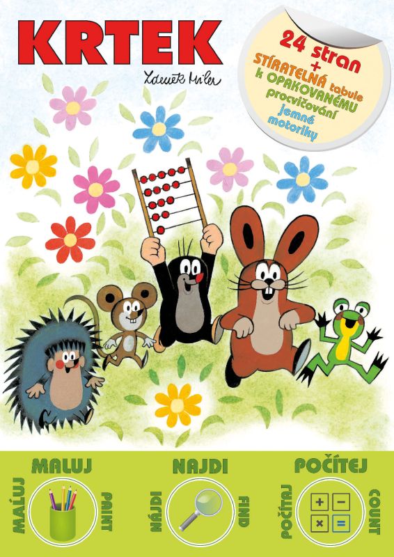 Omalovánka A4 book Krtek + samolepky RAPPA
