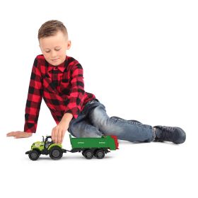 Traktor se zvukem a světlem se zelenou vlečkou RAPPA