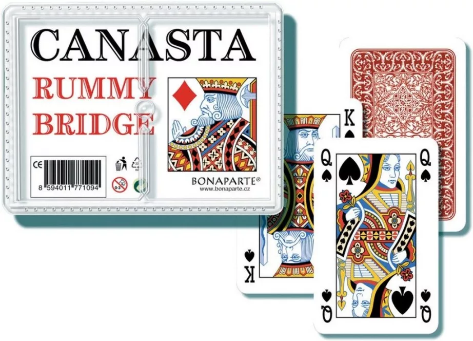 Karty canasta v plastové krabičce RAPPA