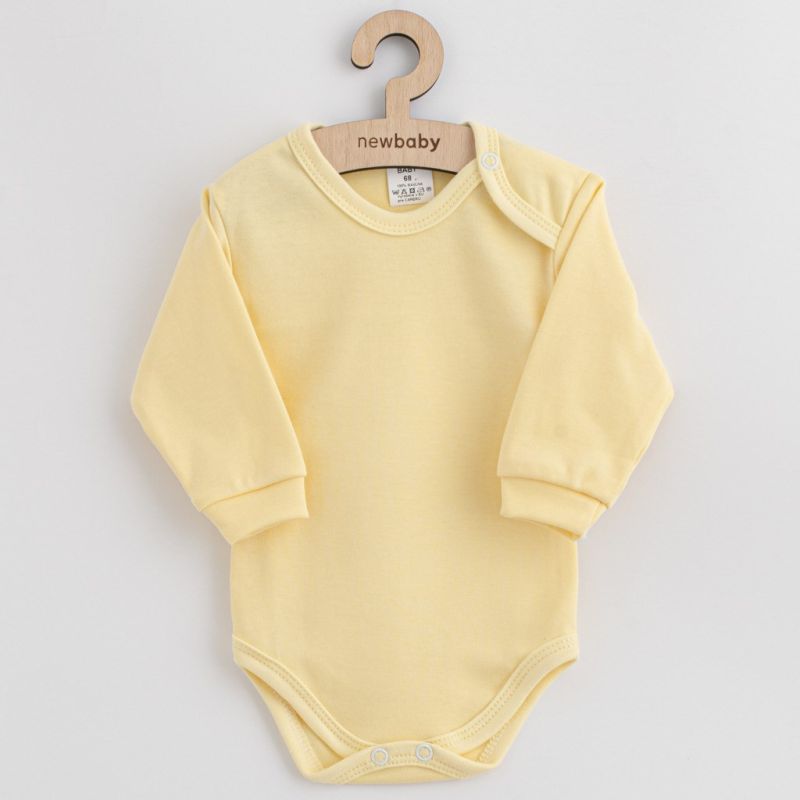 Kojenecké bavlněné body New Baby Casually dressed žlutá Žlutá