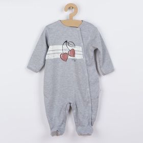 Kojenecký bavlněný overal Koala Cherry Šedá