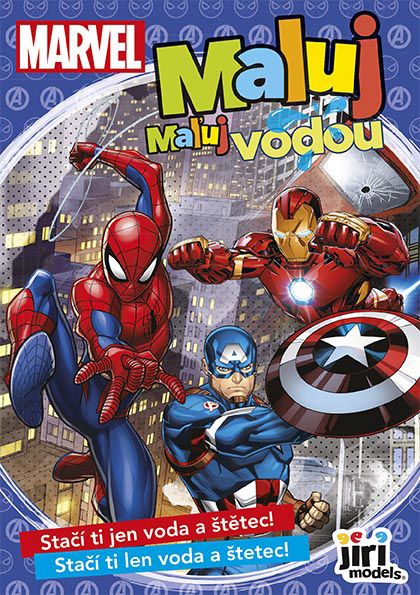 Omalovánka A5 Maluj vodou MARVEL Jiri Models