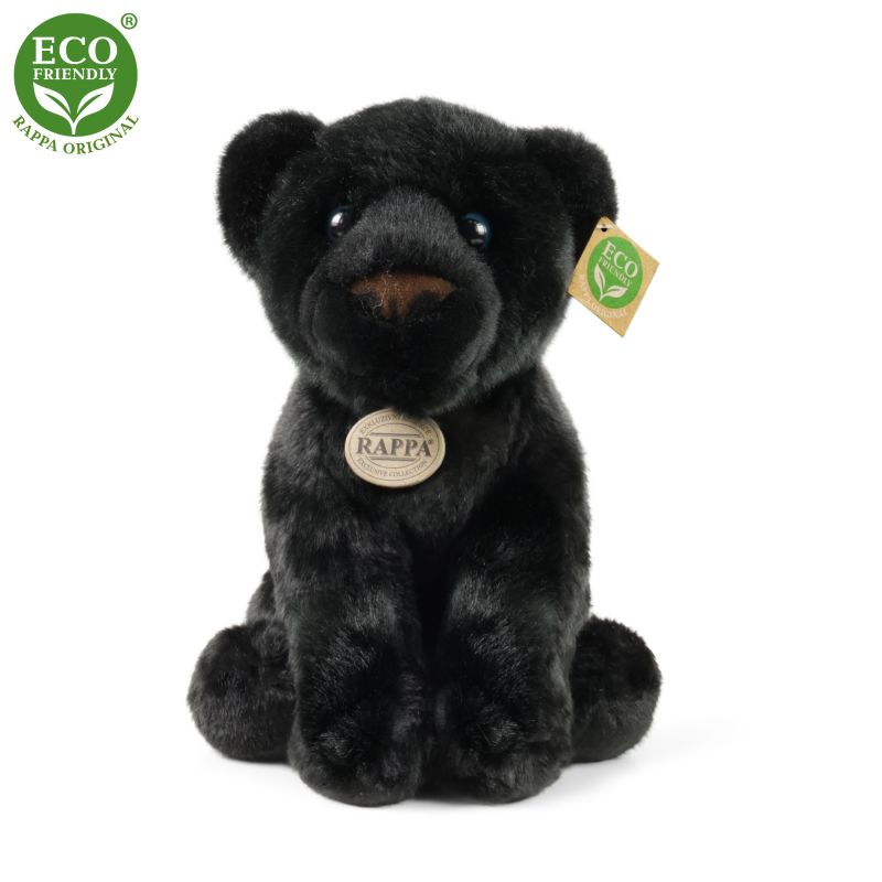 Plyšový panter sedící 30 cm ECO-FRIENDLY RAPPA