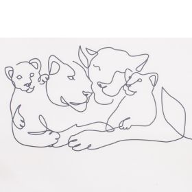 Dětská rozkládací pohovka New Baby Lion Family