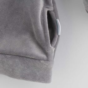 Kojenecká semišková mikina New Baby Suede clothes šedá Šedá