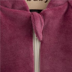 Kojenecká semišková mikina New Baby Suede clothes růžovo fialová