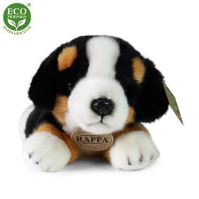 Plyšový bernský salašnický pes ležící 20 cm ECO-FRIENDLY RAPPA