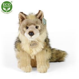 Plyšový kojot/vlk sedící 24 cm ECO-FRIENDLY RAPPA