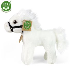 Plyšový kůň bílý 20 cm ECO-FRIENDLY RAPPA