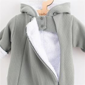 Kojenecká kombinéza s kapucí New Baby Frosty grey Šedá