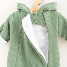 Kojenecká kombinéza s kapucí New Baby Frosty mint Zelená