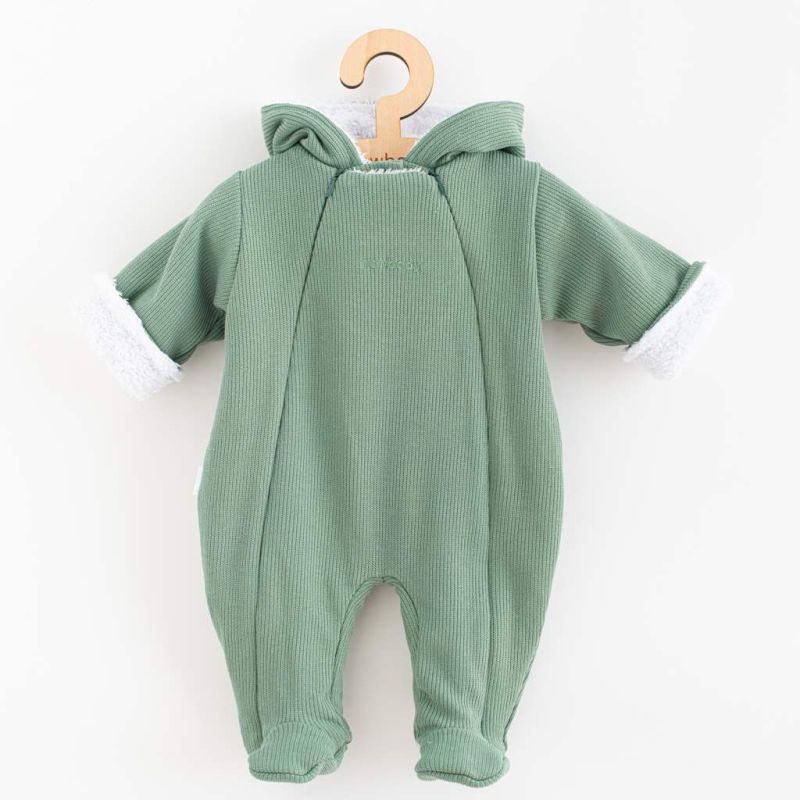 Kojenecká kombinéza s kapucí New Baby Frosty mint Zelená