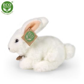Plyšový králík bílý 16 cm ECO-FRIENDLY RAPPA