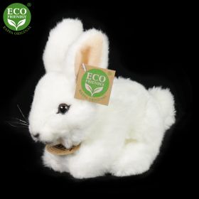 Plyšový králík bílý 16 cm ECO-FRIENDLY RAPPA