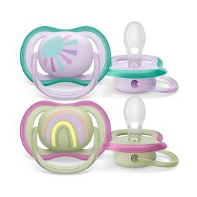 Šidítko Avent Ultra air 2ks 0- 6 m holčička Multicolor | 0-6 m