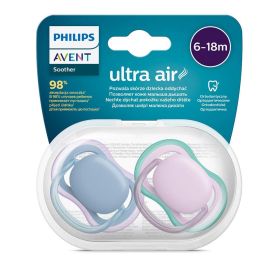 Šidítko Avent Ultra air Neutral 2ks 6- 18 m holčička Modrá