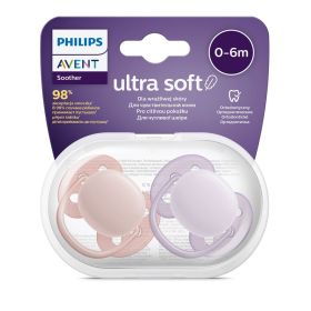 Šidítko Avent Ultrasoft Premium 0-6 m 2ks holčička Dle obrázku