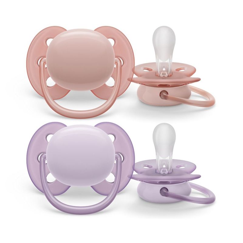 Šidítko Avent Ultrasoft Premium 0-6 m 2ks holčička Dle obrázku