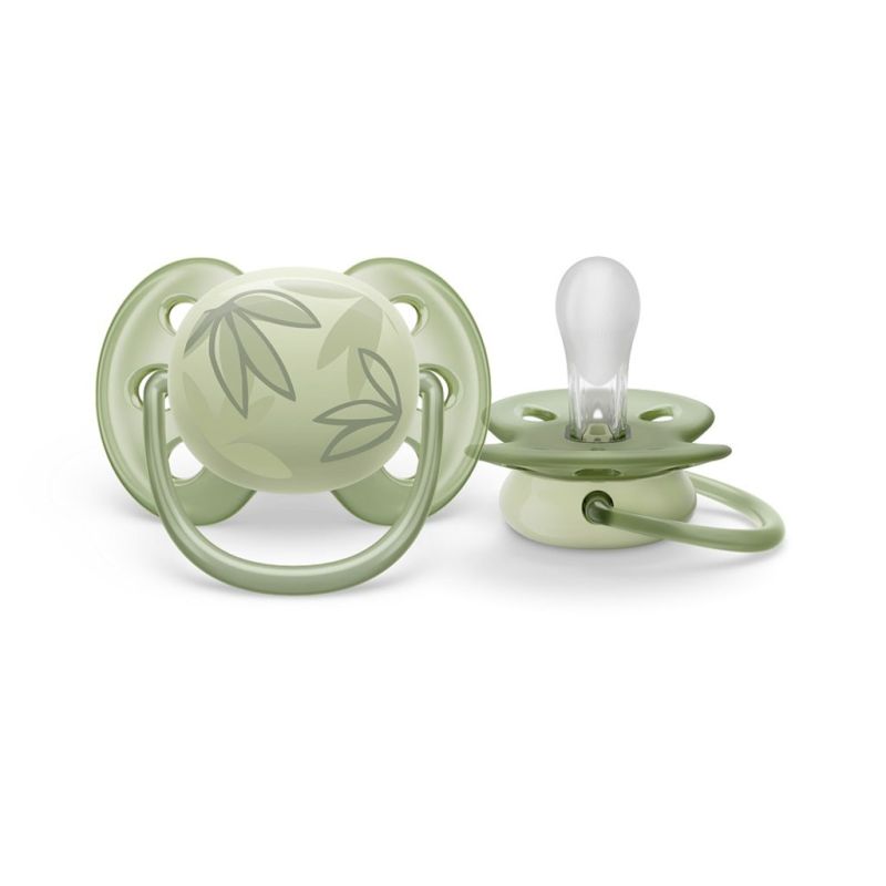 Šidítko Avent Ultrasoft Premium 0-6 m lístky Zelená