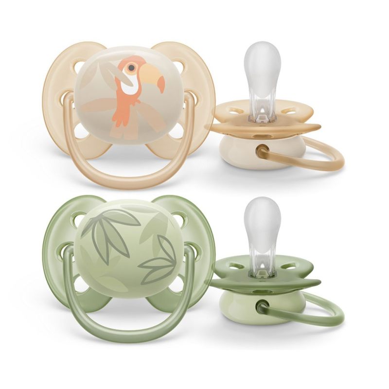 Šidítko Avent Ultrasoft Premium zvířátka 0-6 m 2ks kluk Dle obrázku