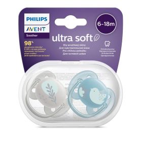 Šidítko Avent Ultrasoft Premium zvířátka 6-18 m 2ks kluk Dle obrázku