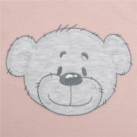 Kojenecké bavlněné body s krátkým rukávem New Baby BrumBrum old pink grey Růžová