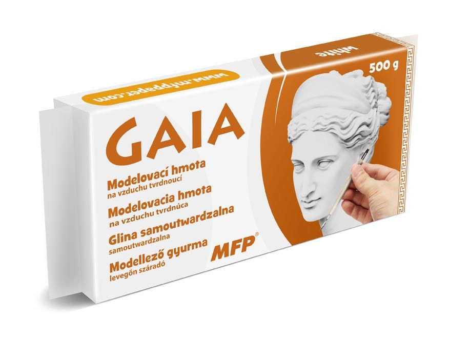 Modelovací hmota GAIA 500g bílá MFP