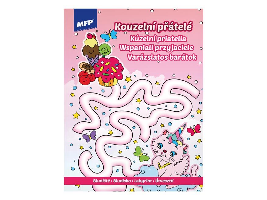 Omalovánky - Bludiště Kouzelní přátelé 210x276/32s MFP