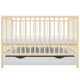 Dětská postýlka se šuplíkem New Baby LILLY přírodní