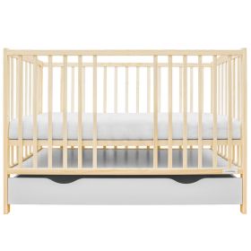 Dětská postýlka se šuplíkem New Baby LILLY přírodní