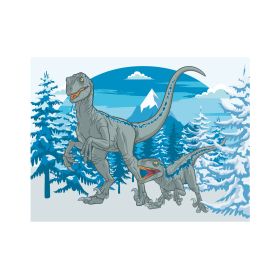 Dřevěné licenční kostky Jurský svět – 12 kostek DINO Toys