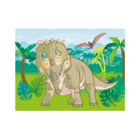 Dřevěné licenční kostky Jurský svět – 12 kostek DINO Toys