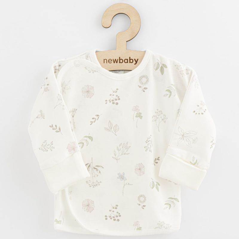 Kojenecká košilka s bočním zapínáním New Baby Zoe Bílá
