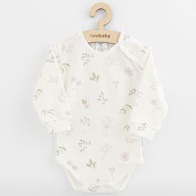 Kojenecké bavlněné body s dlouhým rukávem New Baby Zoe Bílá | 86 (12-18m)