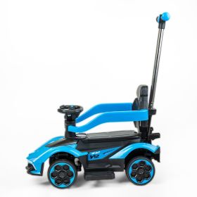 Dětské odrážedlo Baby Mix Speed s vodící tyčí modré