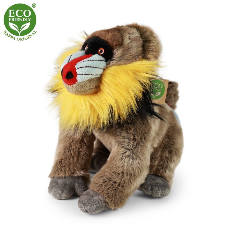 Plyšová opice mandril 28 cm ECO-FRIENDLY RAPPA
